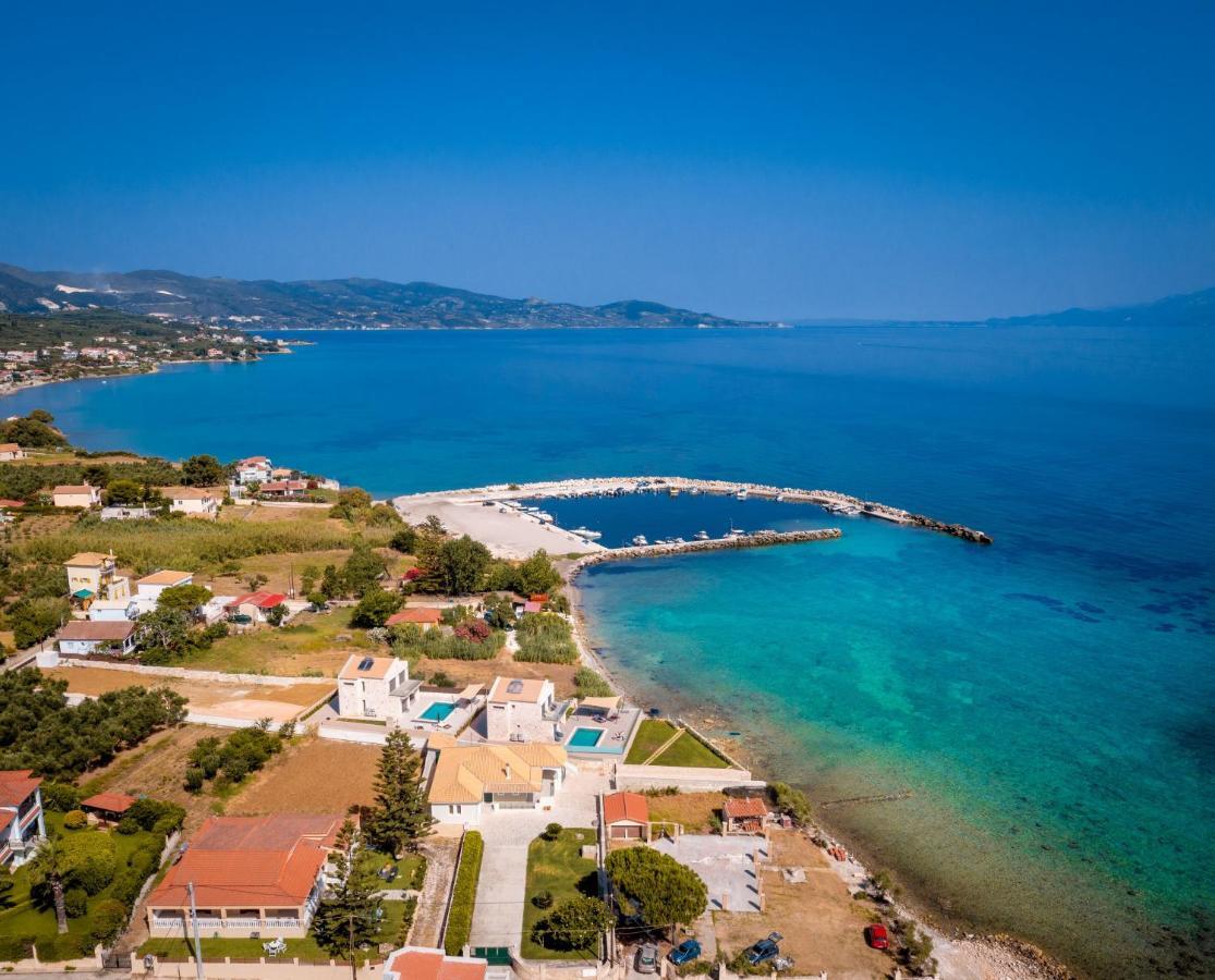 Sea Elegance Villa - On The Beach, By Zantewize Psarou  エクステリア 写真
